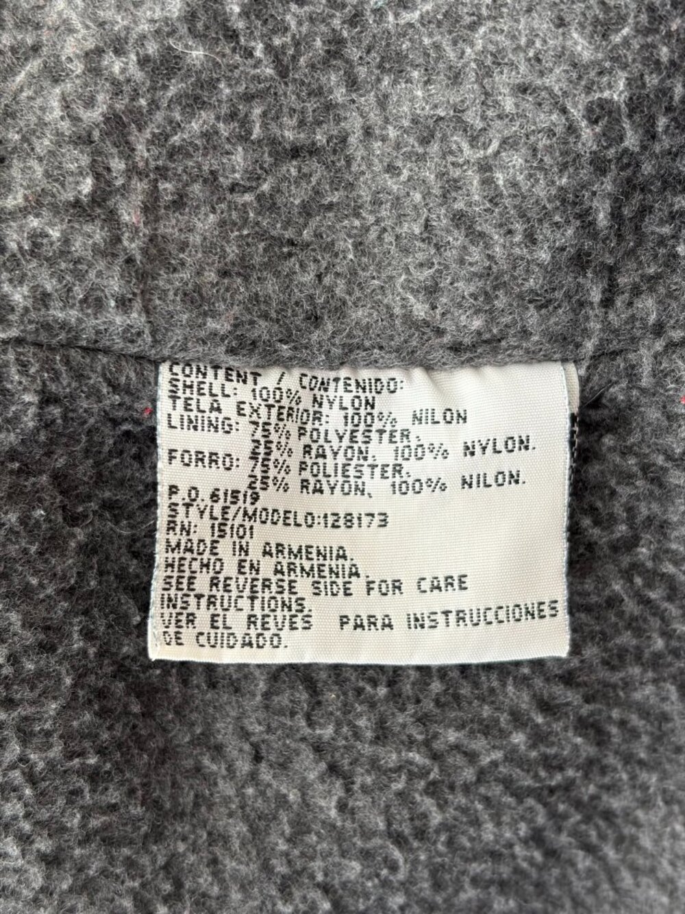 Vintage Eagles Ridge Outfitters Men's Black Hooded Utility Coat Jacket L‎ Fleece - Picture 10 of 16